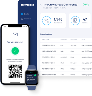 CrowdPass dashboard