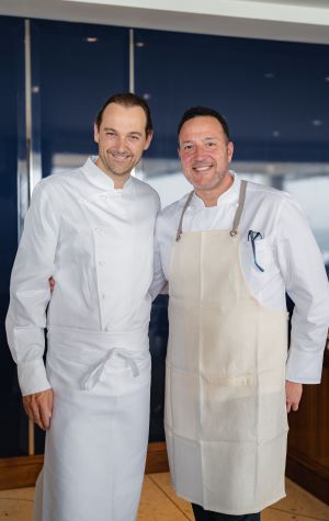 Photo of chefs Daniel Humm and Massimo Falsini.