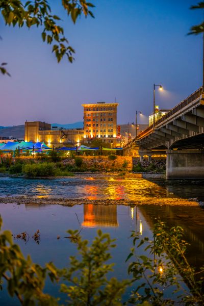 Downtown Missoula and River