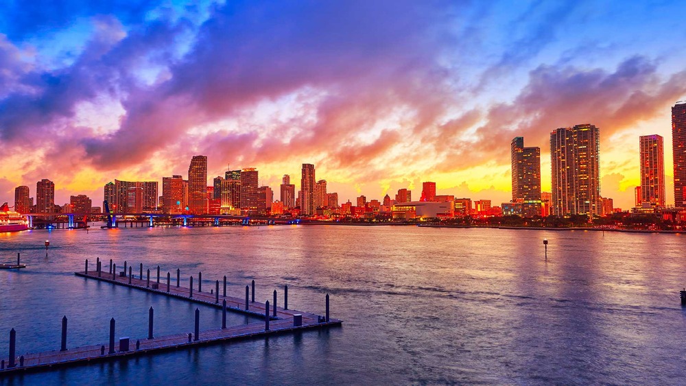 Downtown Miami Sunset