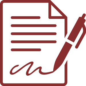 Infographic of a pen writing on a paper.