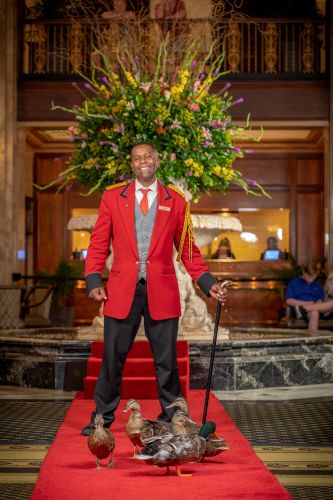 Duckmaster Kenon Walker. Credit: The Peabody Memphis