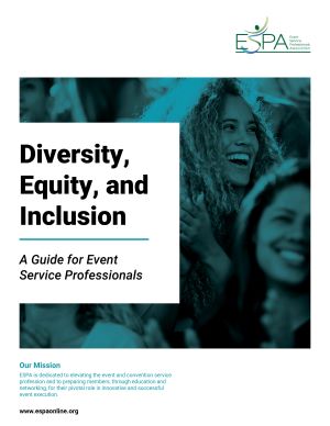 Photo of Diversity, Equity, and Inclusion, a Guide for Event Service Professionals from ESPA.