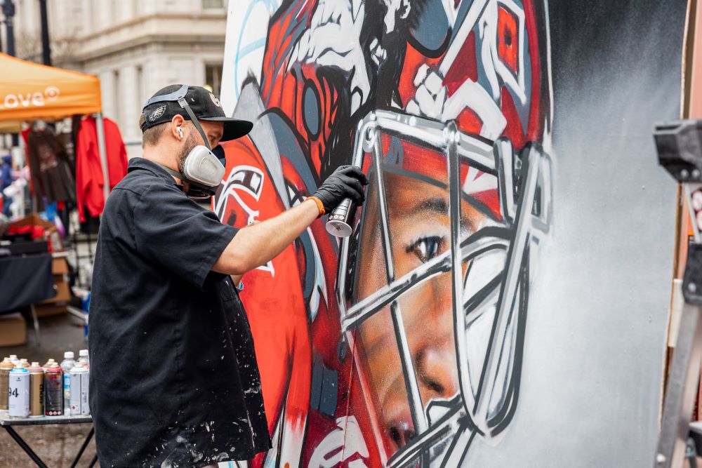 Photo of Hurricanes FanFest, 2023, in Raleigh, North Carolina.