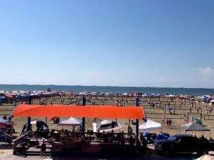 Photo of Galveston's East Beach Park.