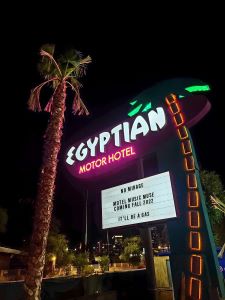 Egyptian Motor Hotel Sign
