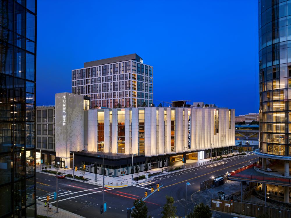 Exterior of Capital One Hall in Fairfax County