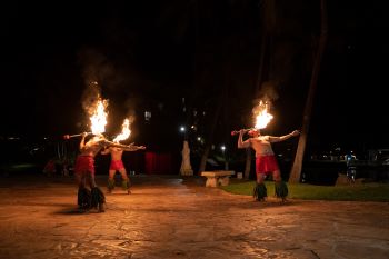 Fire Dancers at Hilton Waikoloa Village. Credit: Keith Uehara Photography