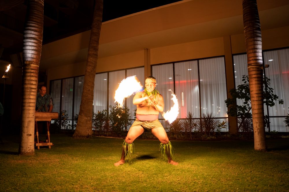 Fire performance at Courtyard King