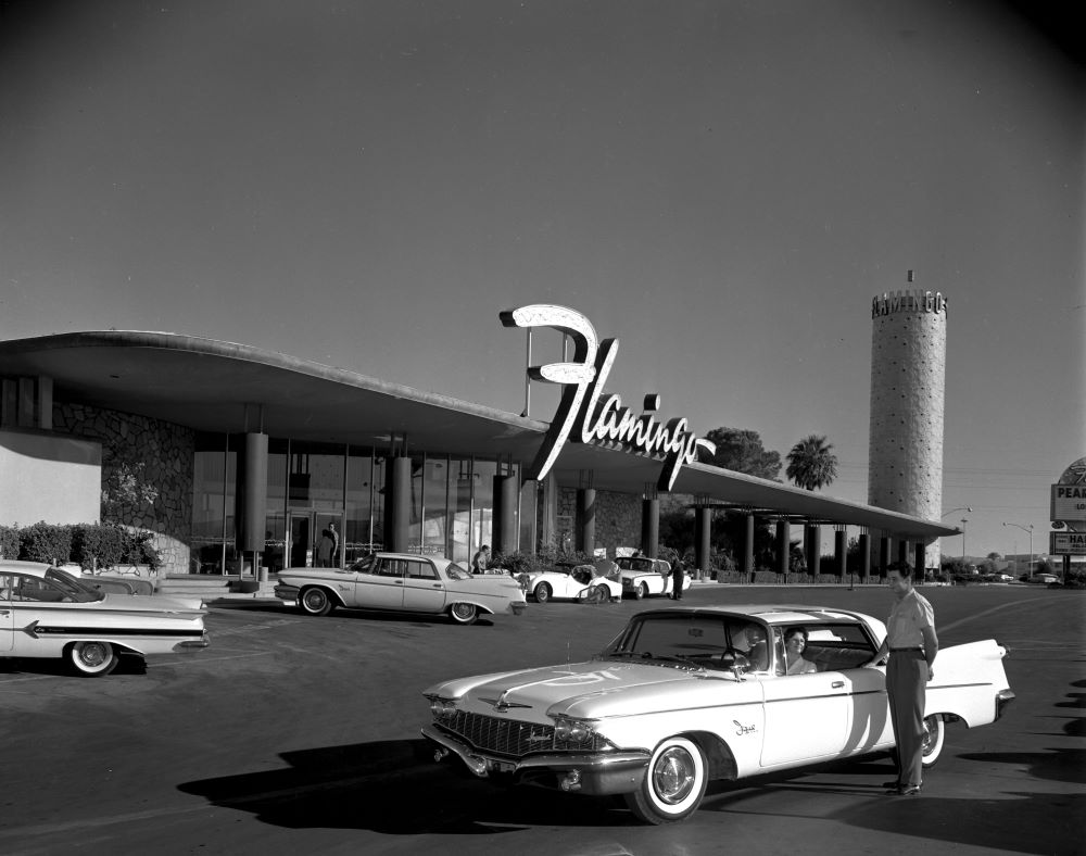 Flamingo Las Vegas Champagne Tower circa 1970s