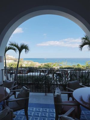View from the lobby at Four Seasons Resort and Residences Cabo San Lucas at Cabo Del Sol