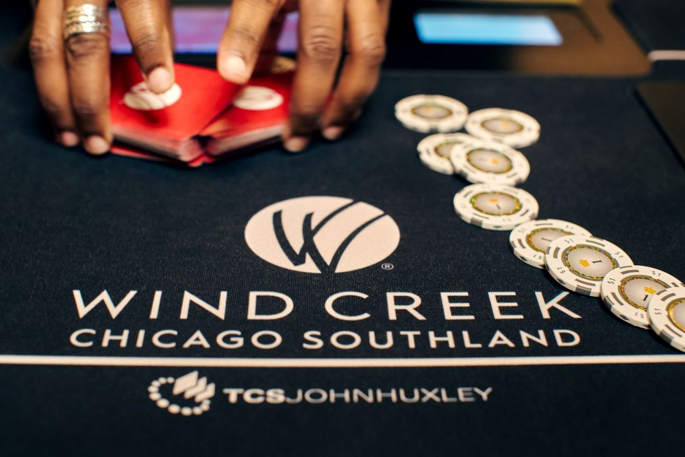 Gaming table at Wind Creek Casino Chicago Southland