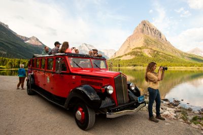 Glacier National Park Red Bus Tours. Credit: Western Montana's Glacier Country