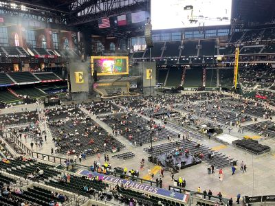 Globe Life Field Hosts Elton John's Farewell Yellow Brick Road Tour