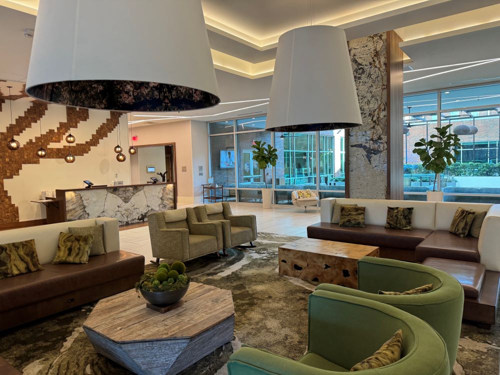 Photo of lobby of Springhill Suites/Residence Inn in Greenville, South Carolina.