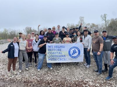 Group corporate social responsibility experience with CRCL. Credit: Coalition to Restore Coastal Louisiana.