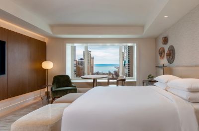 Guest Room at the Park Hyatt Chicago