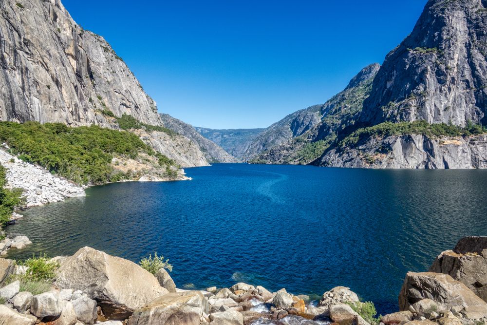 Hetch Hetchy Reservoir in Yosemite National Park.