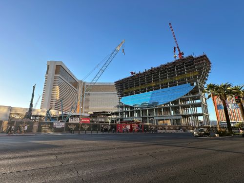 Hard Rock Guitar Tower rising. Credit Jeff Heilman