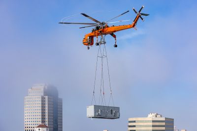 Helicopter HVAC installation