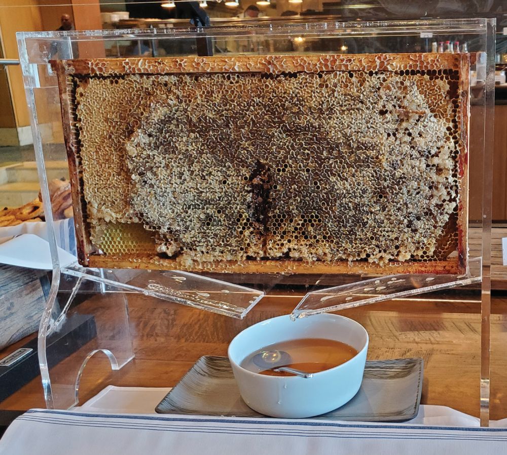 Honeycomb from The Westin Bayshore’s beehives.
