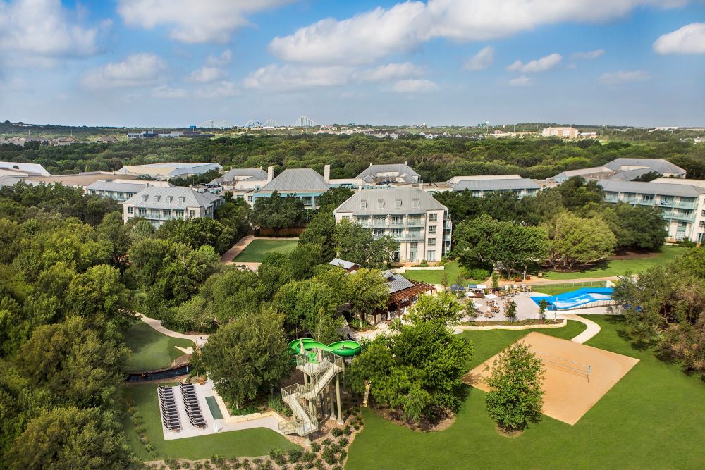 Aerial photo of Hyatt Regency Hill Country Resort and Spa.