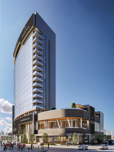 Hotel Phoenix Exterior Rendering. 