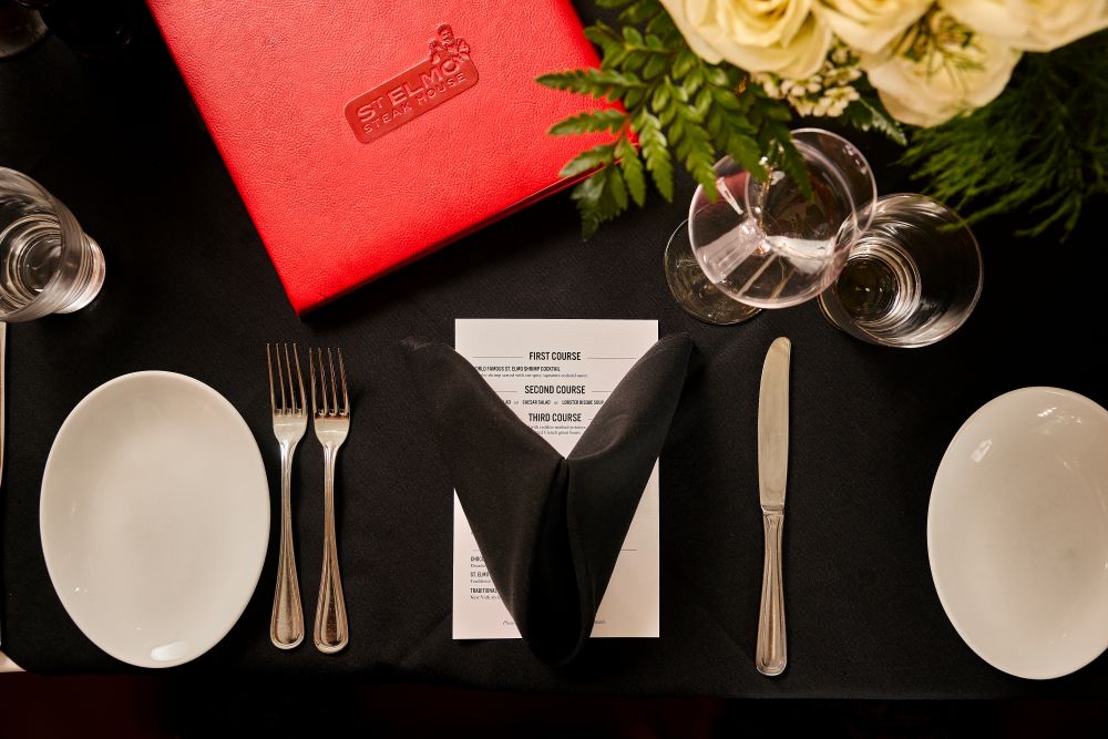 St. Elmo keepsake menu. 