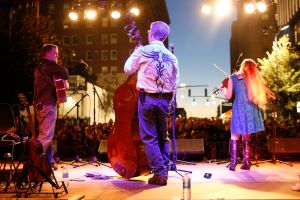 Photo of James Walters performing at World of Bluegrass 2014.