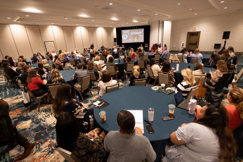 Photo of audience during Dare to Interrupt session at IMEX America 2025.