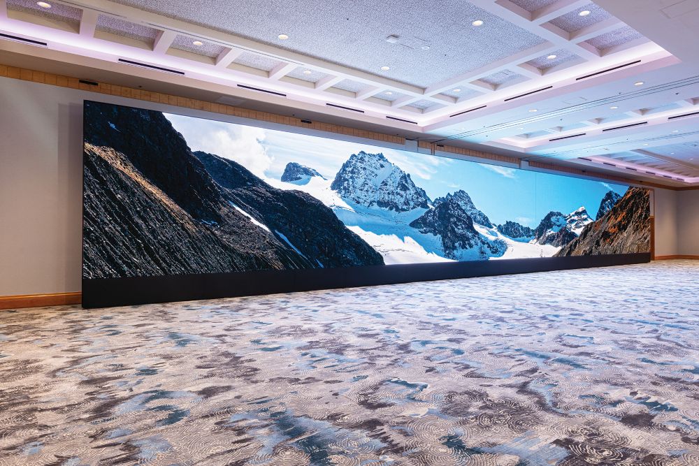 The Infinity Wall at the Westin Bayshore.