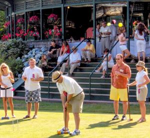 International Tennis Hall of Fame croquet lawn.