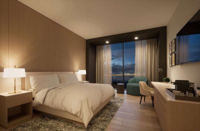 JW Marriott Reston Station guestroom. 