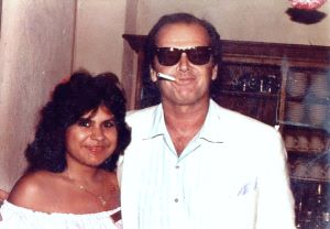 Jack Nicholson and El Cholo waitress in the 1960s