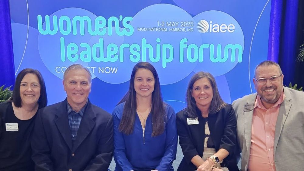 Photo of Jason Ware (far right) at IAEE Women's Leadership Forum.