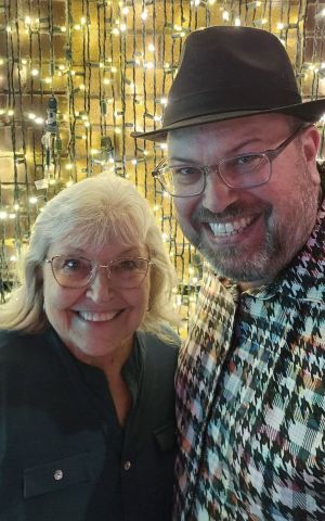 Photo of Jason Ware (right) and his mother Nancy Ware (left).