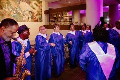 Joyful Jamalar gospel and soul group sing for Meetings Today LIVE! South attendees