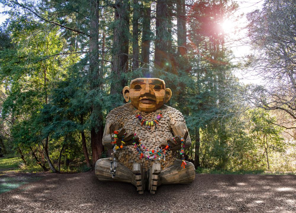 Thomas Dambo troll at Filoli.