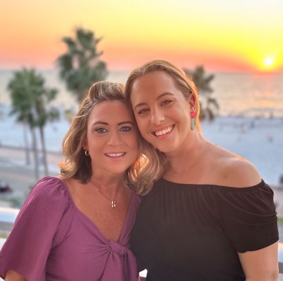 Kathy Sadler (left) and Katie Williams completing their final walkthrough