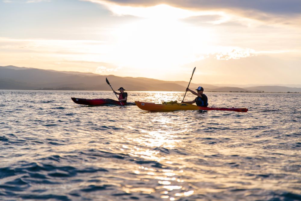 Kayaking Flathead Lake