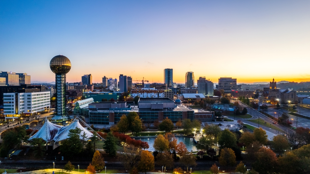 Knoxville Skyline. Credit Steven Bearden Photography