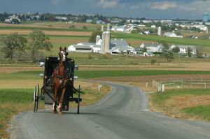 Photo of Amish Countryside in Lancaster County, Pennsylvania.
