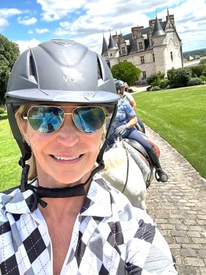 Laurie Sharp at Château Royal d’Amboise in France's Loire Valley
