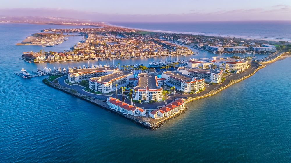 Aerial photo of Loews Coronado Bay Resort.