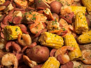 Photo of Low Country Boil at Hyatt Regency Savannah.