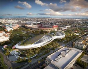 Rendering of Lucas Museum of Narrative Art.