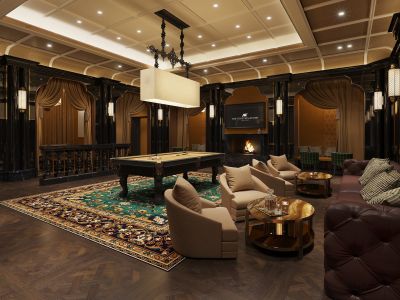 Lusso Lounge billiards room rendering. Credit: The Venetian Resort Las Vegas