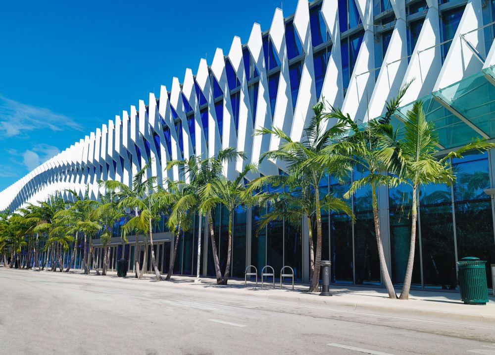 Miami Beach Convention Center exterior.