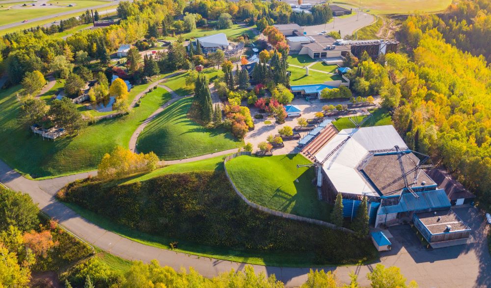 Aerial view of Minnesota Discovery Center