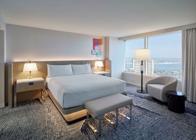 MGM Tower suite bedroom